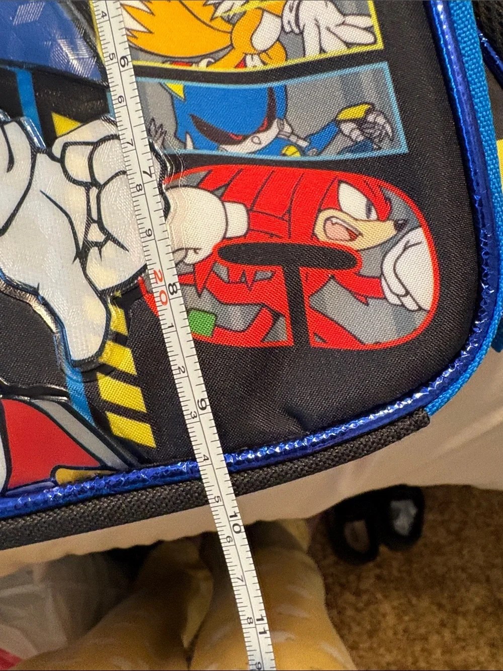 Sonic the Hedgehog Kids Blue Backpack with Headphones